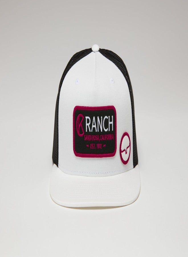 Kimes Ranch Men's Ck31 Trucker Hat Baseball Caps - White/Black - Image 2